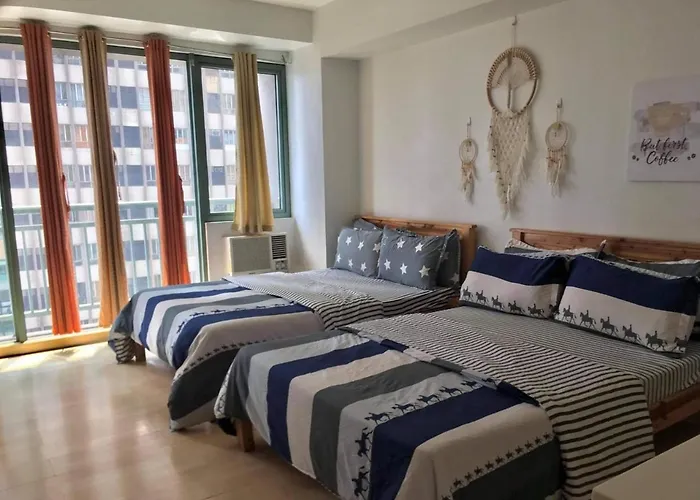 Apartment Greenfield W/ 2 Queen Across Shangrila Manila