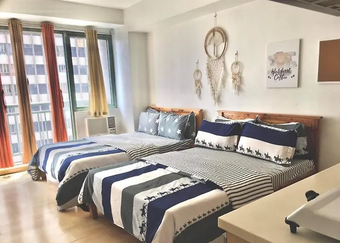 Apartment Greenfield W/ 2 Queen Across Shangrila Manila